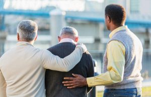 people comforting each other