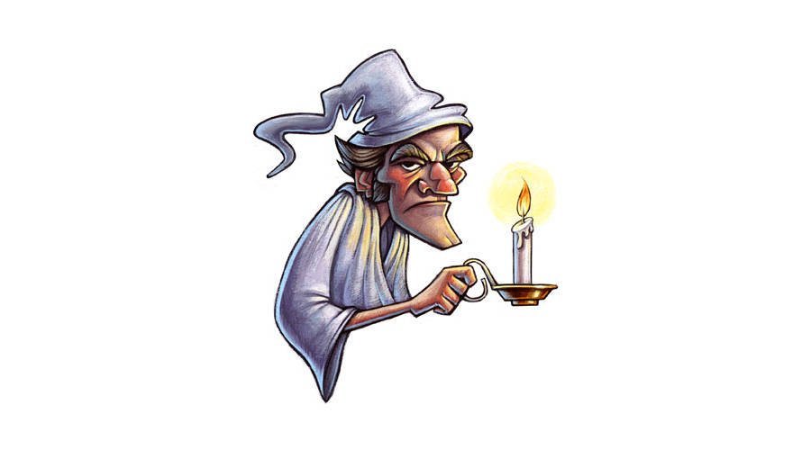 Scrooge with Candle