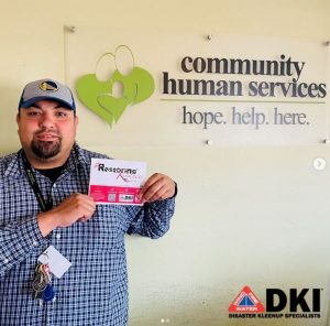 Disaster Kleenup Specialists donated a 75" TV for the group meeting room of a rehabilitation center, a local organization near and dear to their hearts!
